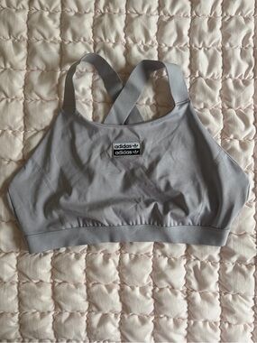 Adidas Grey Cross-Back Sports Bra
